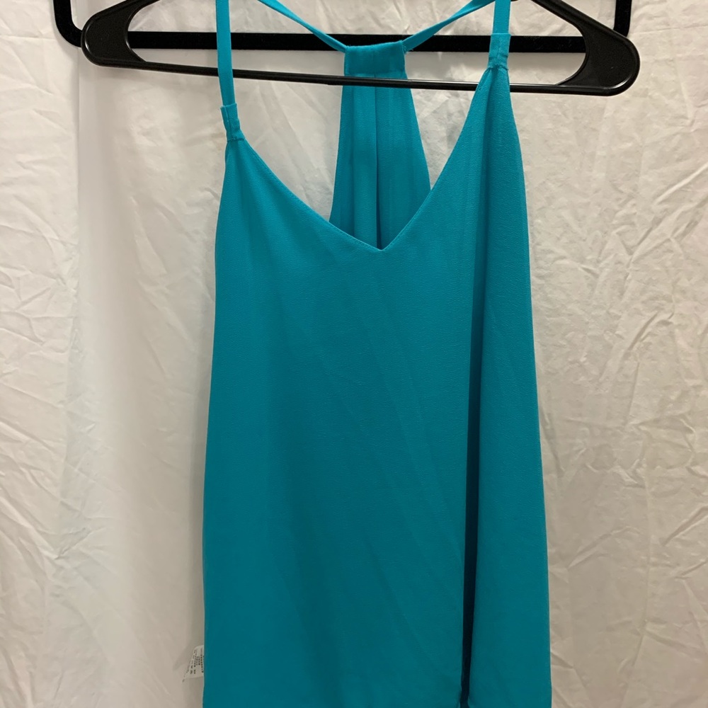 Turquoise dressy tank top